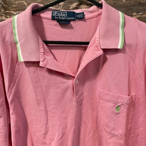 Polo Ralph Lauren Men’s Golf Fit Pink Pocket Polo Shirt Size XL 100%‎ Cotton - Picture 4 of 5